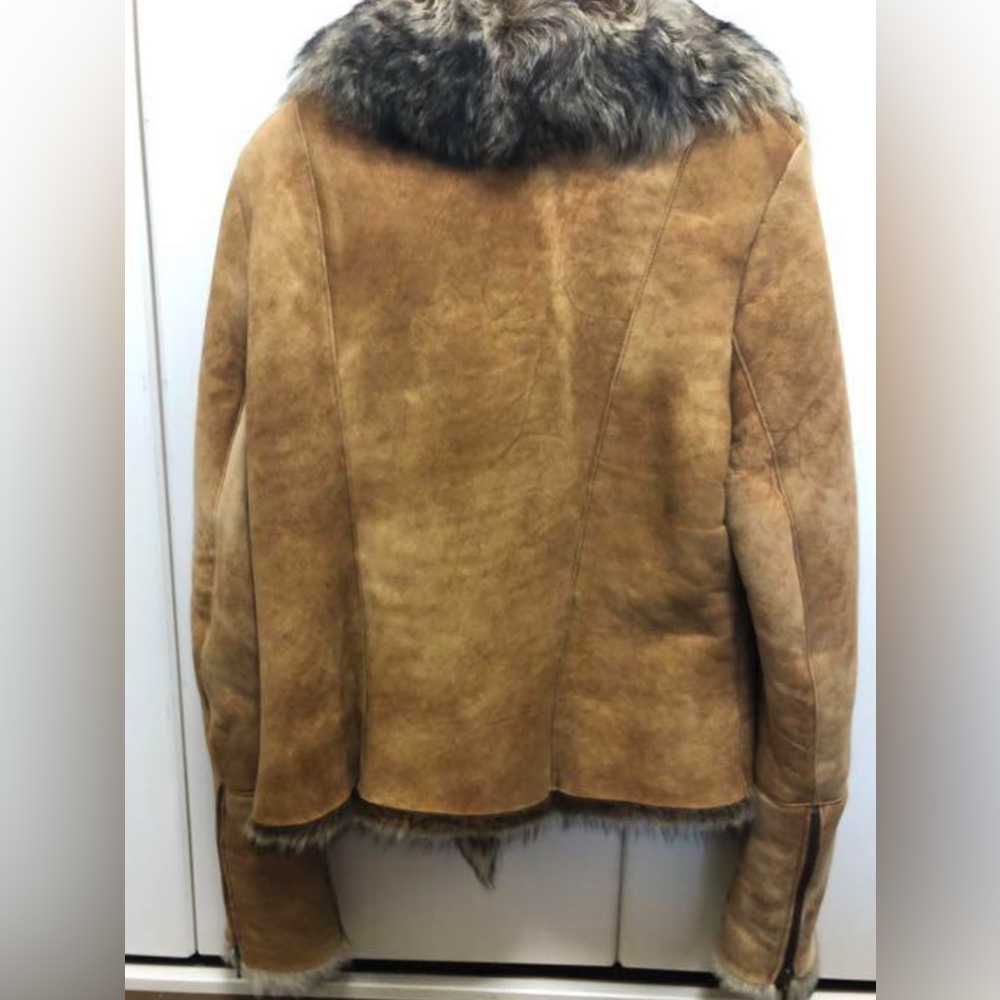 Ines et Marechal sheepskin fur moto jacket - Picture 4 of 8